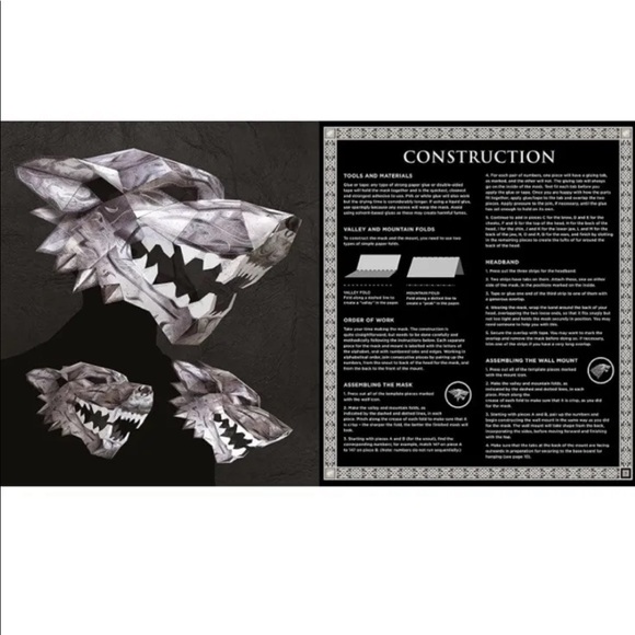 New Game of Thrones Mask - House Star Direwolf 3D Mask Wall Mount HBO - Picture 9 of 9